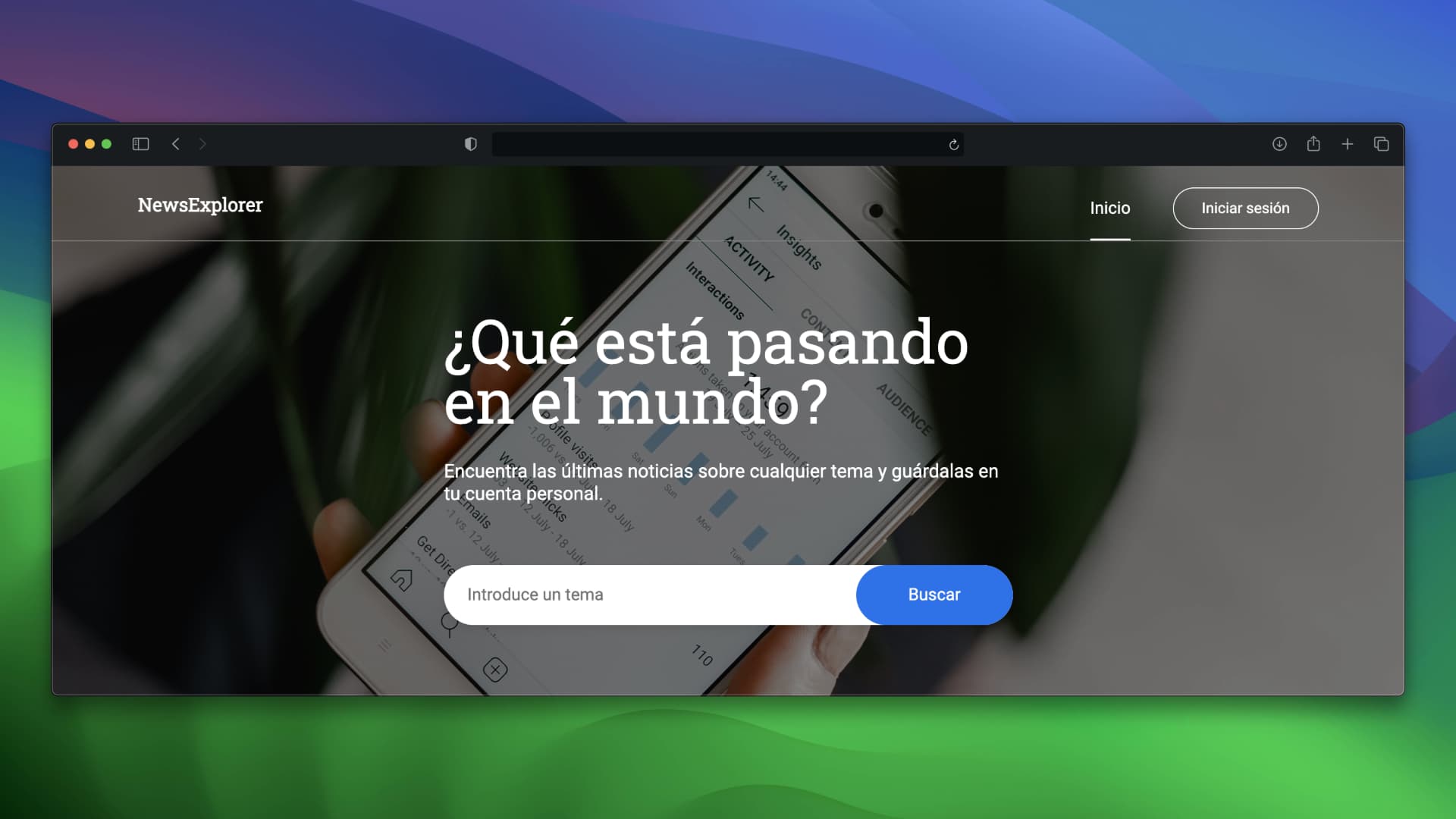 News Explorer Front